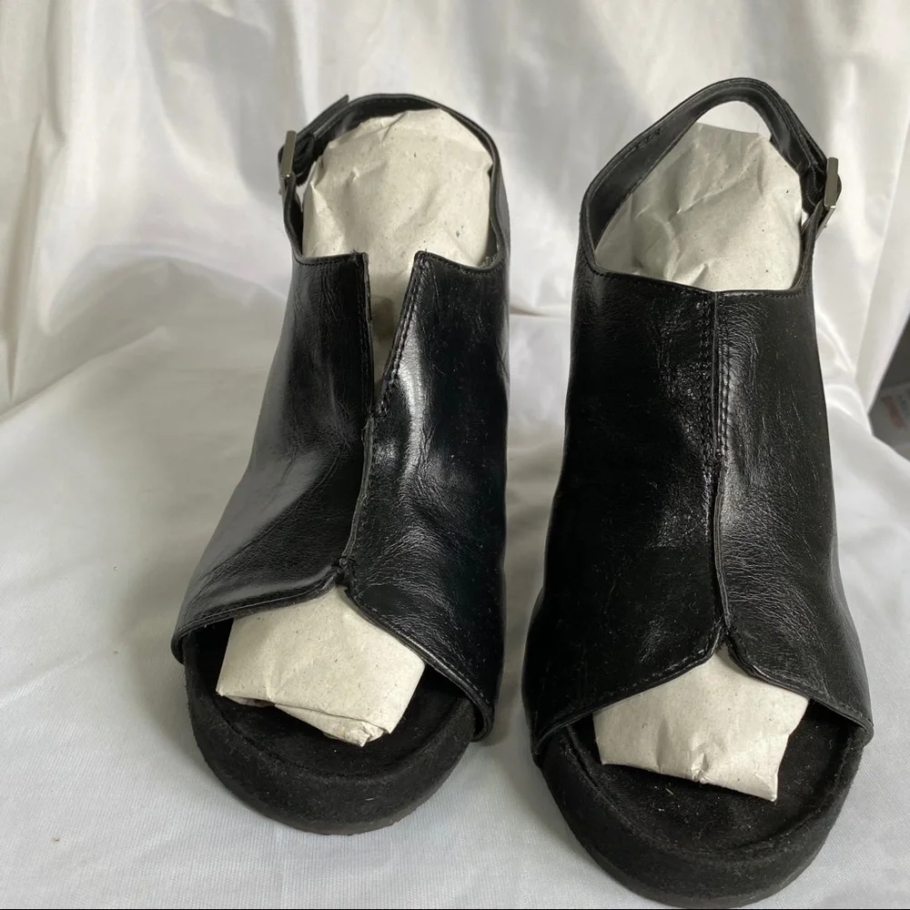 Y2K 2000s comfortable Aerosoles Slingback Wedges size 9